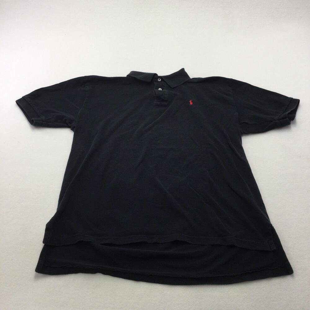 Polo By Ralph Lauren Polo Shirt Mens XL Blue Cotton Pique Short Sleeve